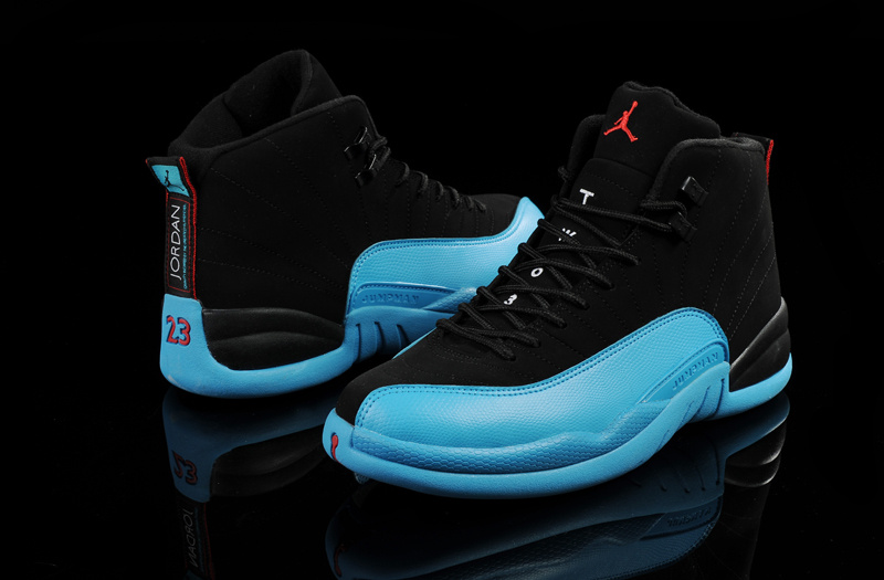 New 2014 Nike Air Jordan 12 Mens Blue / Black Wholesale